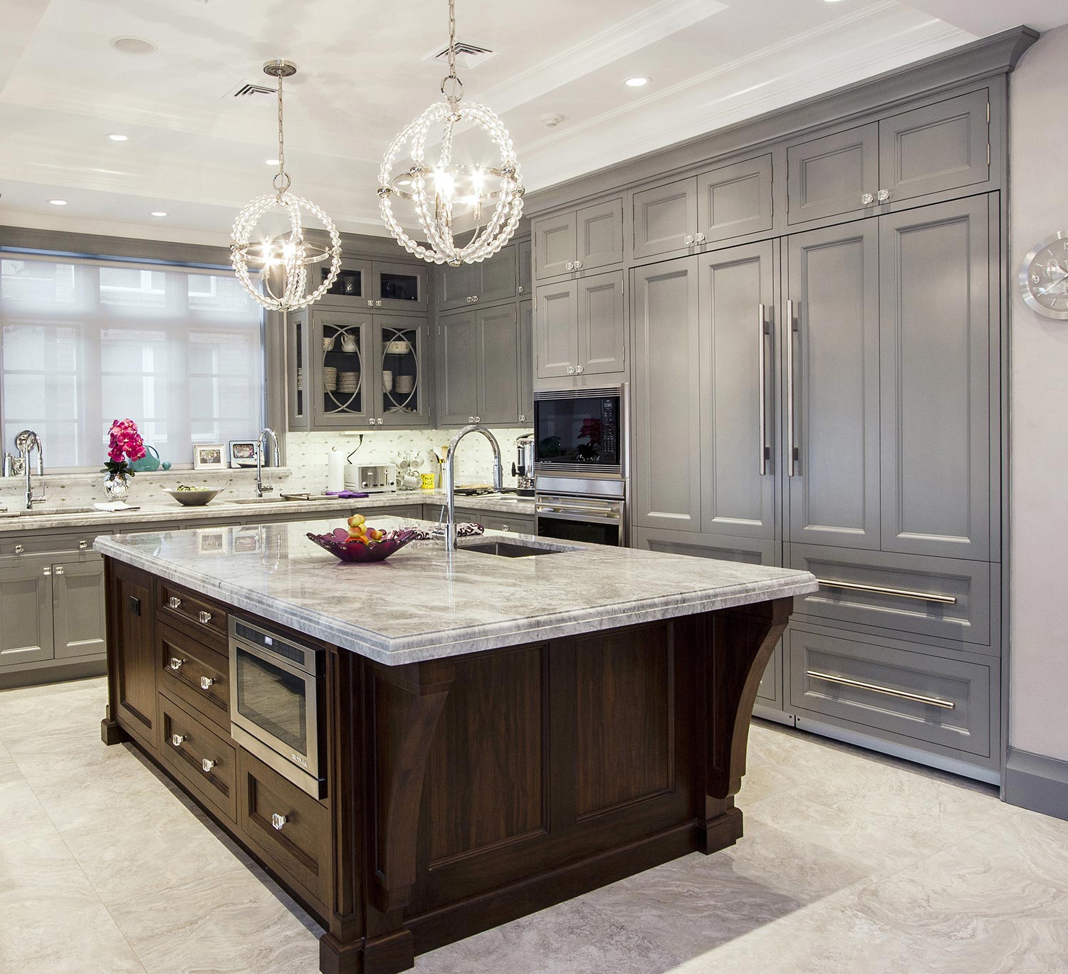 DRAPER♦DBS - Gallery - transitional-kitchen-gray-walnut