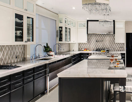 Black and silver kitchen designs 